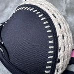 Victoria's Secret The Fabulous Crochet Trim Bikini Top Bra 32B Black Swimwear Photo 13