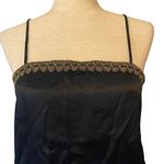 Vintage USA A Brod Fashion Accessories 100% Polyester Charmeuse French Small Black Photo 1