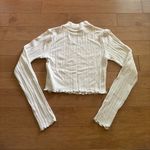 Aeropostale White Mock Neck Long Sleeve Photo 4