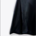 ZARA  Cut Out Waist Satin Effect MIDI Dress W/ Slits Navy Blue Size XS NEW Photo 6