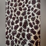 Akemi + Kin Anthropologie  Top Sleeveless Leopard Burgundy White Metallic Medium Photo 3