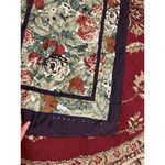 Perry Ellis Women’s  Vintage Oblong Silk Floral Quiet Luxury Scarf Photo 2