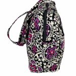 Vera Bradley Baby Bag Diaper Bag in Scroll Medallion Black Purple White Photo 4