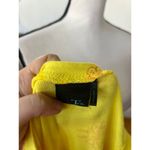 Vintage Y2K Yellow Orange Ombre Glitter Mandala Ruched T Photo 2