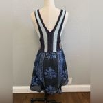 Free People NWT Katie Crochet Mini Dress Size Medium in Blue Combo Photo 4