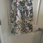 COS  Women Size 4 Dress Printed Draped Sleeved Geometric Floral Print Blu… Photo 3