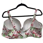 Swimsuits for All Flamingo Bikini Top Size 22 Women's Bra Size E/F Tropical Swim Photo 1