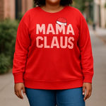 Torrid ‎ Mama Claus Christmas Graphic Pullover Holiday Sweatshirt Plus Size 4 Photo 0