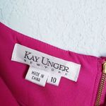 Kay Unger Kay‎ Unger Fuchsia Pink Sleeveless Ruffle Dress Photo 5