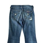 Hudson  Distressed Dark Wash Flare Leg Jeans Size 27 Photo 4