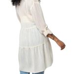 Lovestitch NEW  Summer Breeze Sheer Popover Tunic Cream Small Boho Beachy Light Photo 9