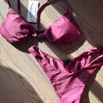 Rio De Sol Wine Two Piece Bikini Purple Size M Photo 0