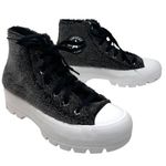 Converse NEW All Star High Top Sherpa Platform Lugged Cozy Womens Gray Photo 0