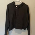 Gap  Hooded Black Crop Sweater, NWT, size M Photo 1
