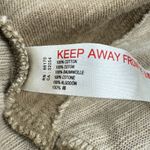 Free People FP Beach  Cocoon Cowl Pullover Tan Long Sleeve Cotton Top XS/S Photo 8