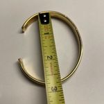 24K Gold Electro Plated Women’s Metal Costume Bangle Bracelet Two Tone Photo 6