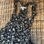 American Eagle Printed Overalls Mini Dress Size Small Photo 2