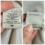 JouJou Faux Suede Western Fringe Moto Jacket Zippers Lined Cream Ivory Medium Photo 7