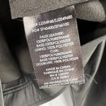 Z Supply  Vegan Leather Moto Jacket Black Zip Front Women's Medium Faux Leather Photo 5