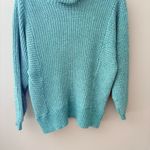 American Eagle Outfitters Pullover Turtleneck Knit Sweater Green/Blue Sz Small Photo 2