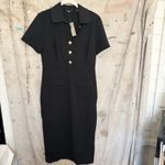 J.Crew Collared Sheath Dress in Bi-Stretch Wool Blend Photo 2