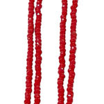 Freedom Red Glass Beaded Single Strand Necklace Jewelry Photo 0