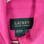 Ralph Lauren Lauren ‎ Women's S Pink 100% Silk Jacket Full Zip Lightweight Spring Photo 3