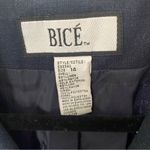 Bice Women's Blue Linen Blend Blazer Jacket Size 14 Long Notched Lapels Photo 4
