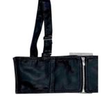 We Wore What NWT Cropped Faux Leather Buckle Bandeau Top Silver Buckle XXL Black Photo 6