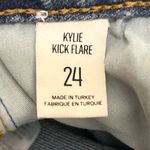 BDG  Urban Outfitters Medium Wash Kylie Kick Flare Cut Off Cropped Jeans 24 New Photo 8