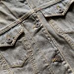 NWT Y2K Jean Jacket with Sweater Details Brown Size M Photo 1