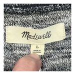 Madewell  Textured Slubby Knit Crewneck Pullover Top Gray‎ Women Size Large Photo 7