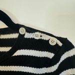 Ralph Lauren Lauren  Black & White Striped Sweater Size Small Photo 1