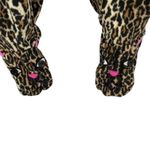 Nick & Nora Leopard One Piece Sleepwear Footed Pajamas Womens Medium Photo 3