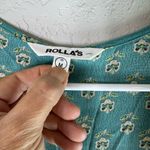 ROLLA'S Teal Cleo Emmylou Floral Wrap Mini Dress Size M Green Size M Photo 4