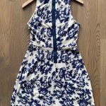 BCBGMAXAZRIA Cassandra Embroidered Knit Sleeveless A-line Dress Cobalt Size XS Photo 1