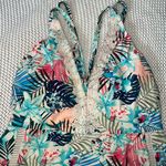 Time & Tru Floral One Piece Photo 2