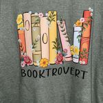 Gildan Booktrovert shirt bookworm teacher large tee short sleeve NWT NEW book Photo 3