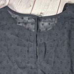 CHELSEA 28 Black Swiss Dot Sheer Puff Sleeve Blouse Top Size S Photo 4