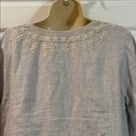 Roberta Roller Rabbit Roller Rabbit “Sora” Grey Linen Dress XS Photo 7