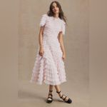 Mac Duggal  8055 High Neck Ruffle Short Sleeve Tiered A Line Dress Photo 2