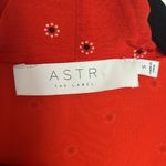 ASTR THE LABEL Red Floral Dot-Print Wrap Top Photo 4
