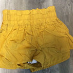 Free People  Movement Golden Yellow Large L Smocked High Waist Photo 0