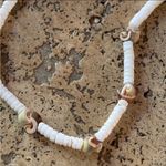 Vintage 90s Puka Shell Necklace Hawaii White Photo 2