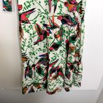 Derek Lam 10 Crosby Buffy Belted Bird Print Shirt Dress Womens Linen Size 6 White Photo 12