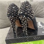 Sam Edelman Black Studded Peep Toe Heels Photo 1