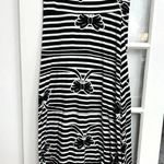 LuLaRoe  | Vintage & Rare Bow Stripe Black & White Maxi Skirt Size L Large Photo 1