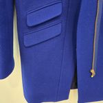 J.Crew  Cocoon Italian Wool Stadium Cloth Coat Nello Gori Royal Blue Size 6 Photo 6