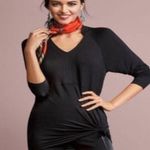 CAbi Gala V-Neck Tunic Black Top Photo 1