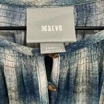 Maeve Anthropologie Cavalon Plaid Peplum Tunic Top Blue Size XSmall Photo 3